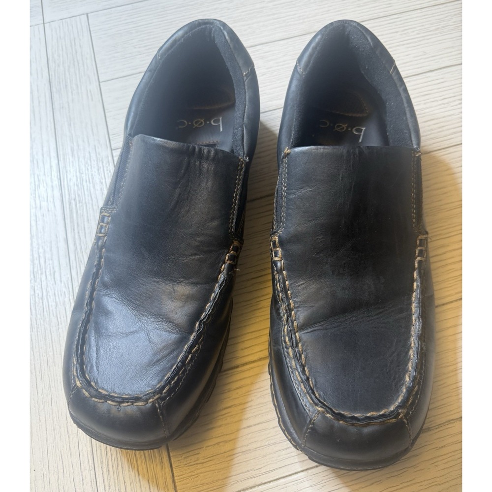Born‎ BOC Mens Black Leather Loafer Size 13 M Slip On Comfort Shoe Casual